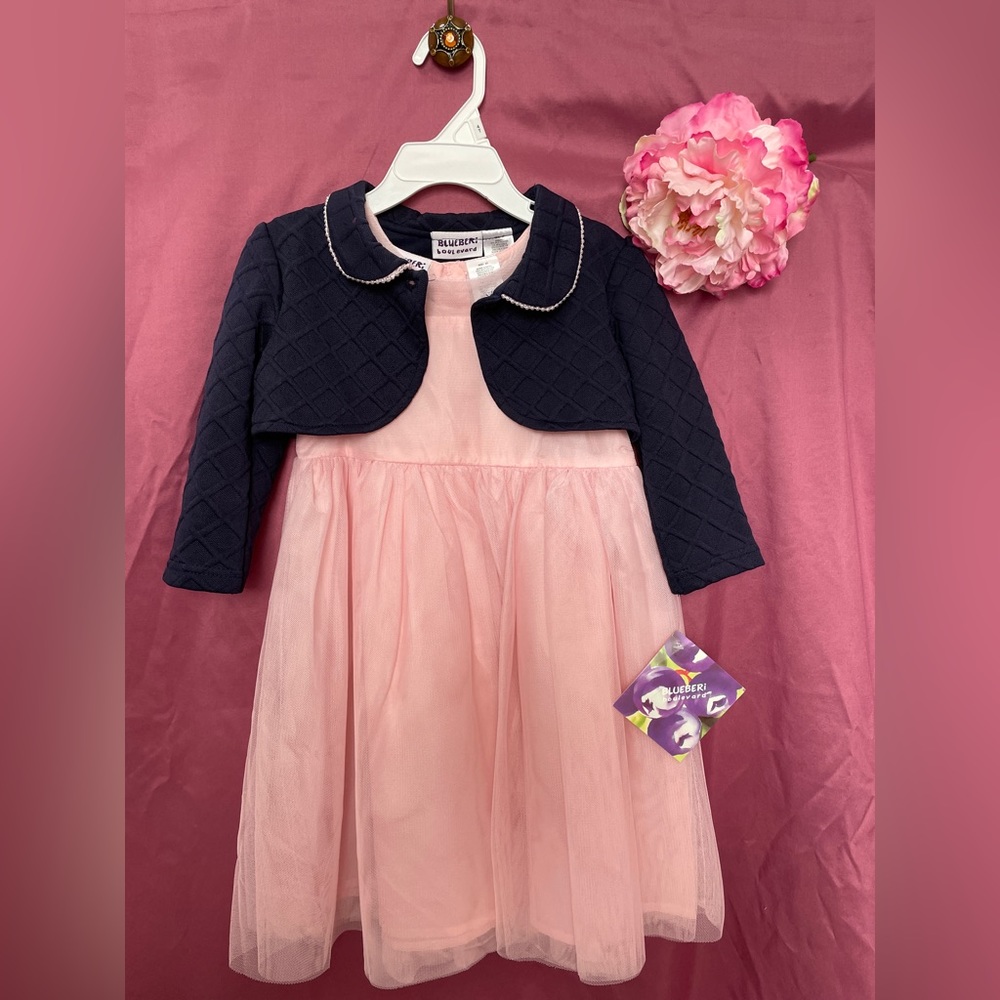 4T Kid Girl Dress (Pink flower not included)